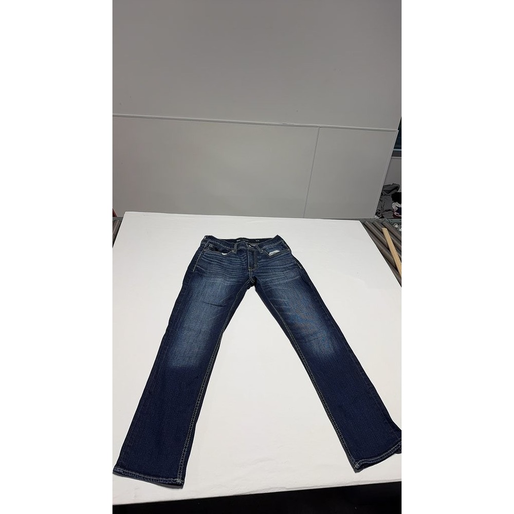 BKE Jake Straight Mens Jeans 30x30 Dark Blue Denim Casual Straight Leg